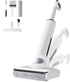 Floor washer vacuum with dual water tanks and roller brush