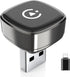 Compact stylish Grey CarPlay dongle close-up view