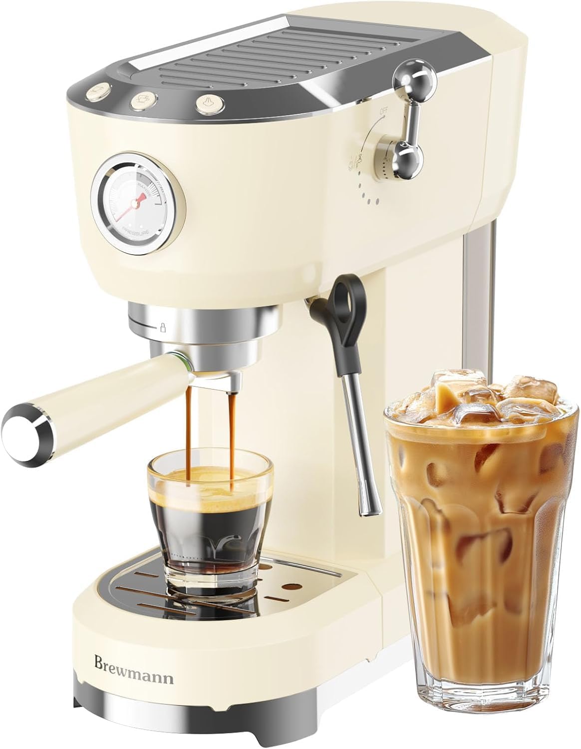 20-bar espresso latte cappuccino machine with milk frother