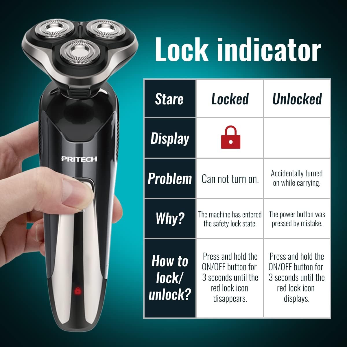 Rechargeable Electric Razor Men I Cordless Grooming Kit encalife