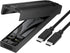 Tool free M.2 SSD enclosure with aluminum cooling design