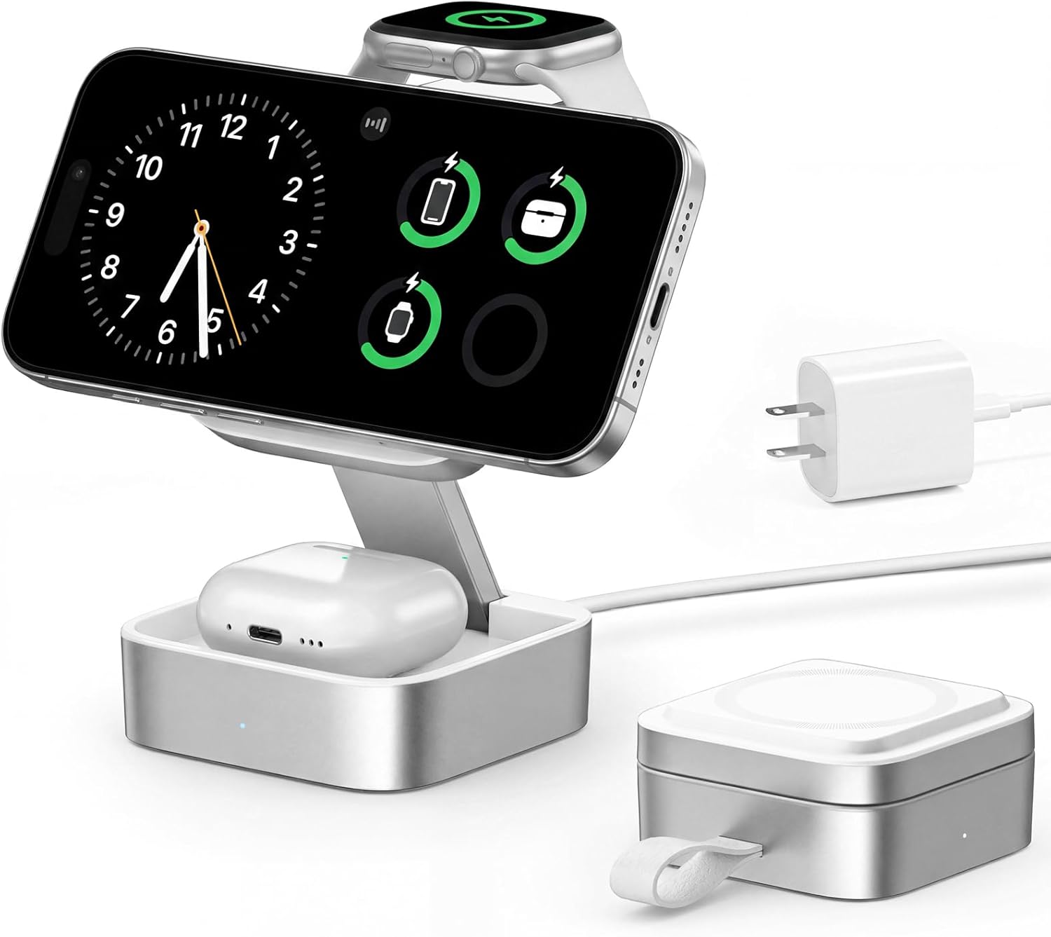 Foldable 3-in-1 Magnetic Fast Travel Charging Station encalife
