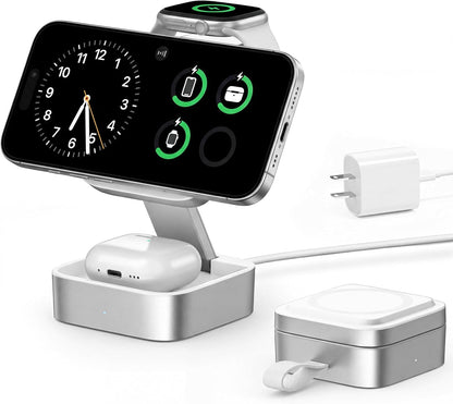 Foldable 3-in-1 Magnetic Fast Travel Charging Station encalife