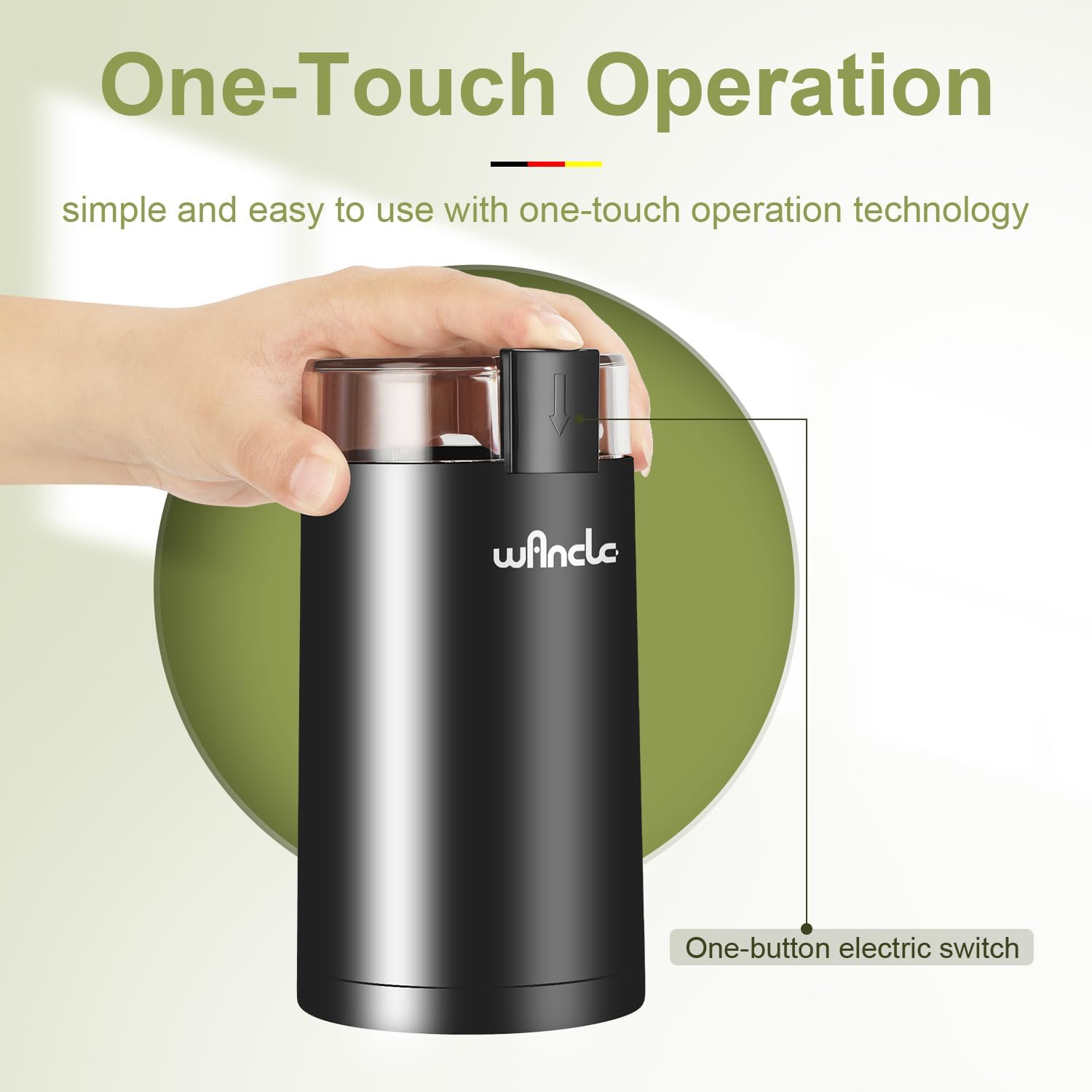 One Touch Coffee Grinder encalife