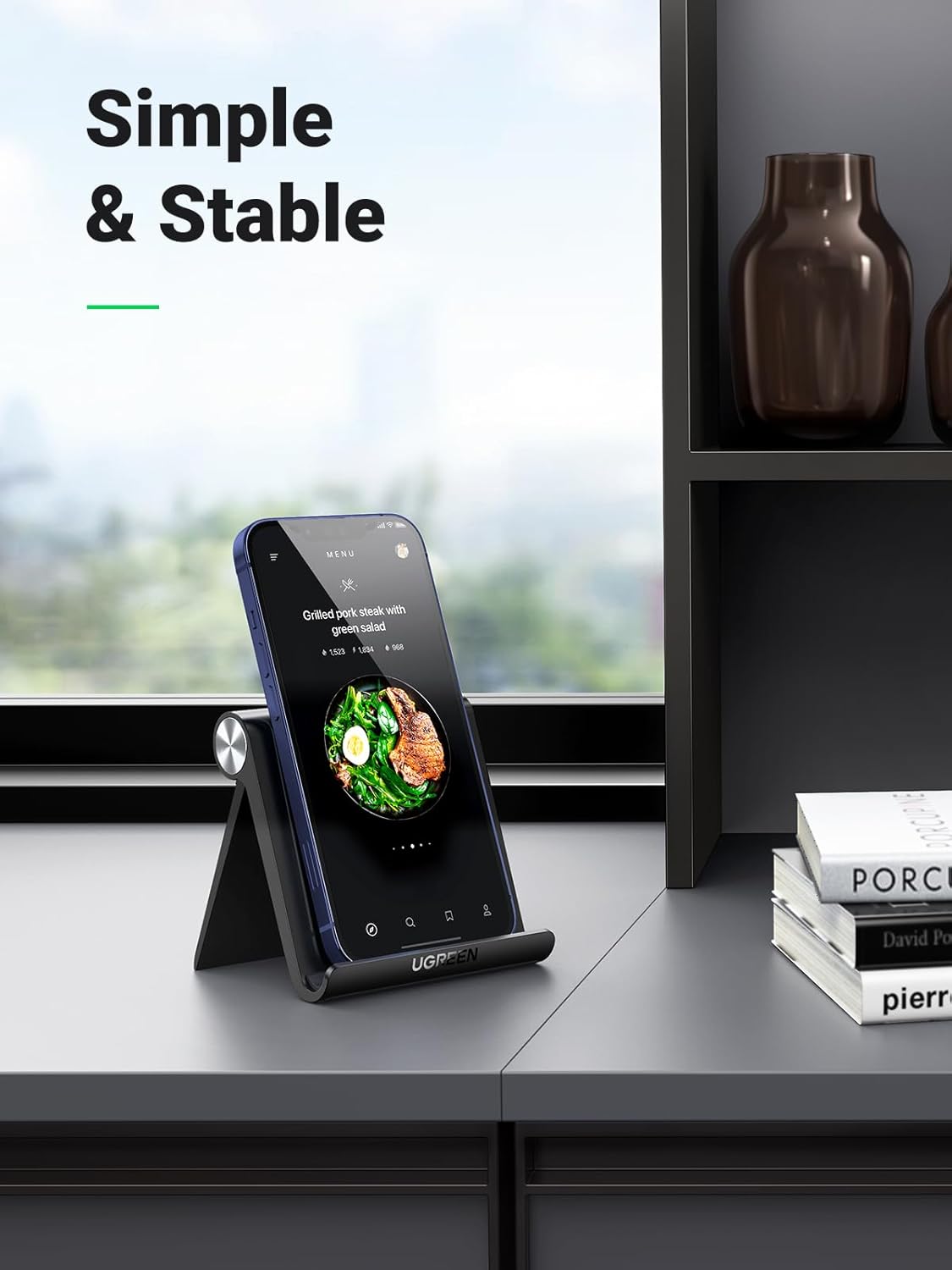 Mobile Stand Foldable Compact Desk Phone Holder Cradle encalife