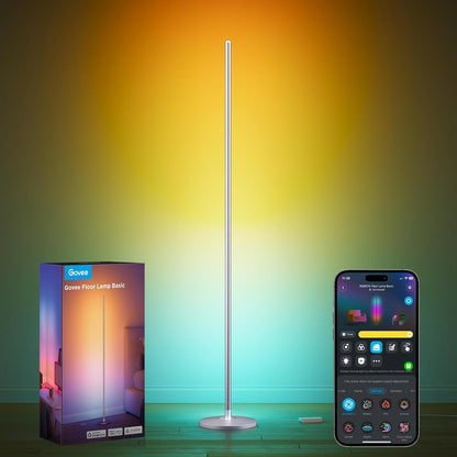 Smart RGBIC Corner Floor Lamp With Music Sync encalife
