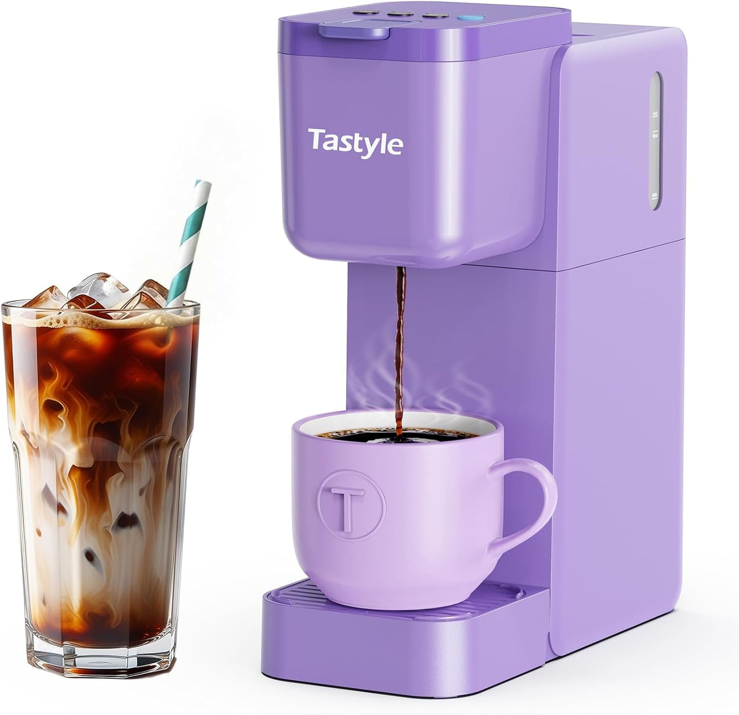 Single Serve Coffee Maker K-Cup Iced Hot Compact Travel Mug encalife