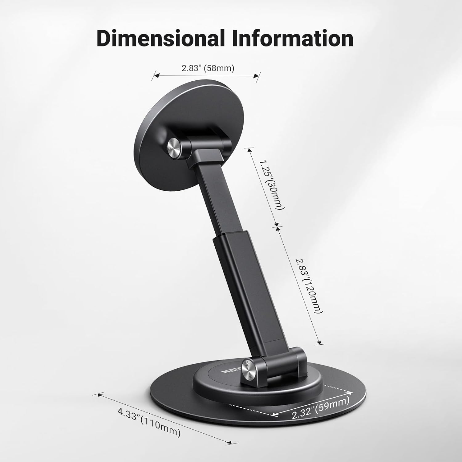 Magnetic Mobile Stand With Adjustable Height And Rotation encalife