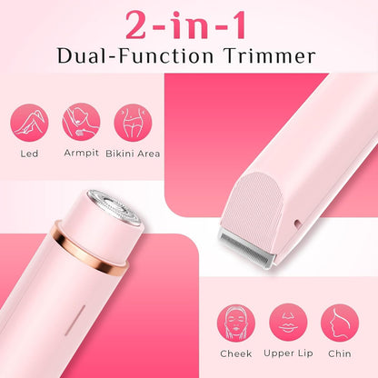Painless Electric Razor Women Dual Head Trimmer encalife
