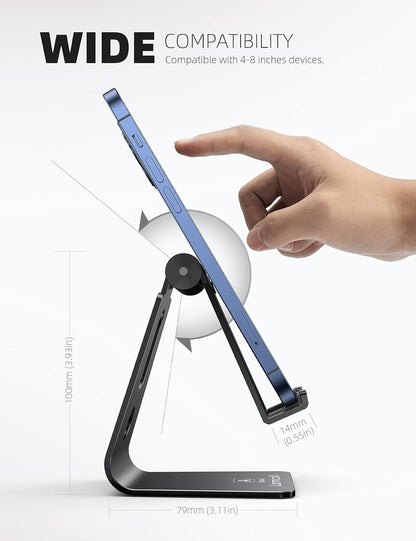Adjustable Aluminum Mobile Stand For Desk Viewing Comfort encalife