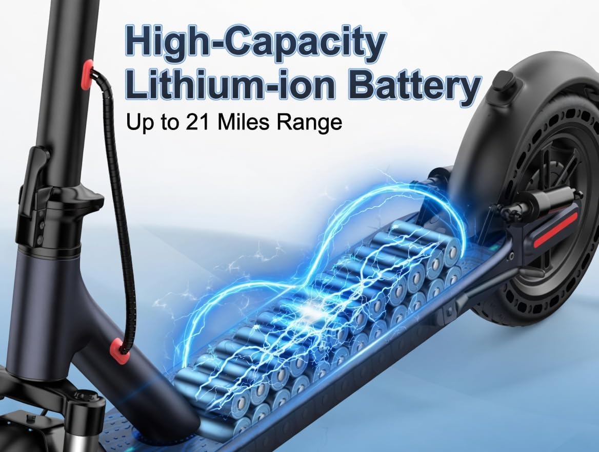 500W Electric Scooter I 22 MPH Folding Commuter E-Scooter encalife