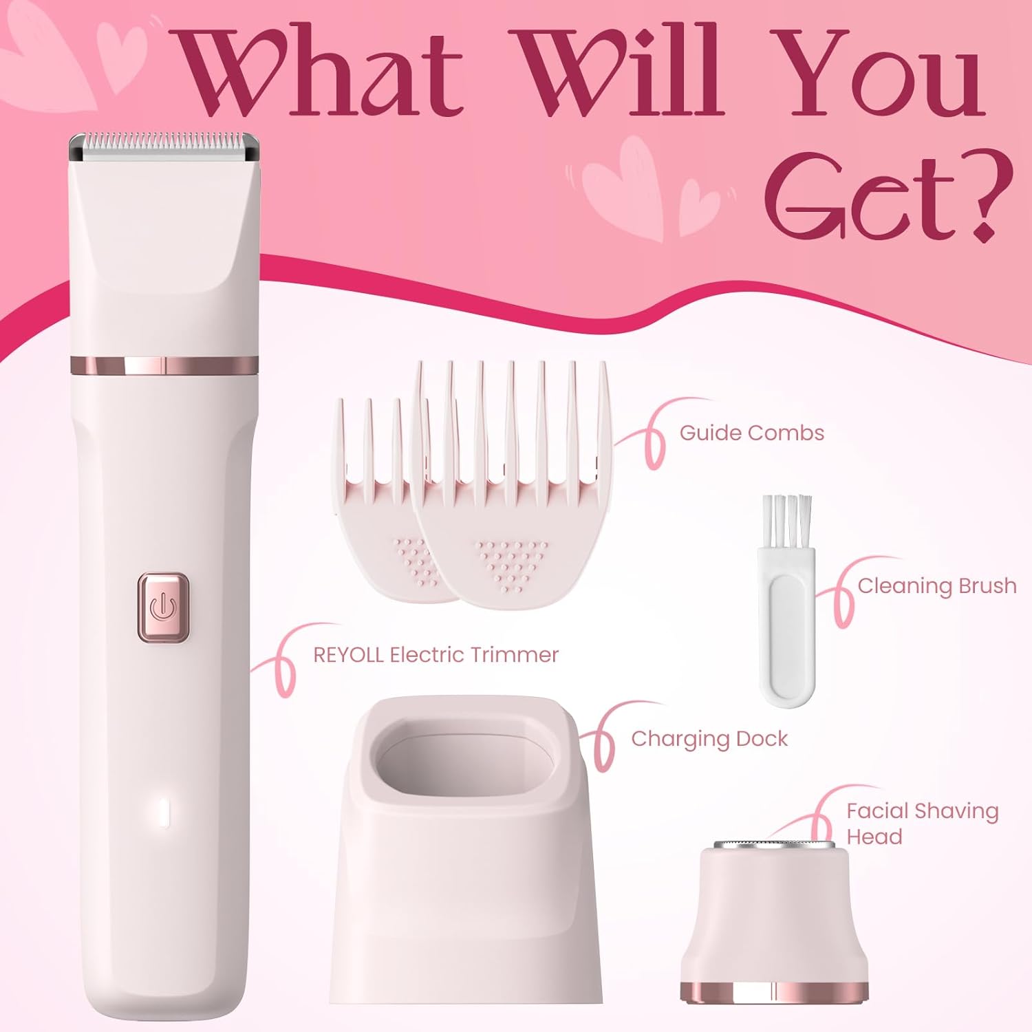 Risina Electric Razor Women Love I Bikini Trimmer encalife