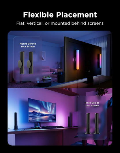 Immersive RGBICWW Smart Light Bar With Music Sync encalife
