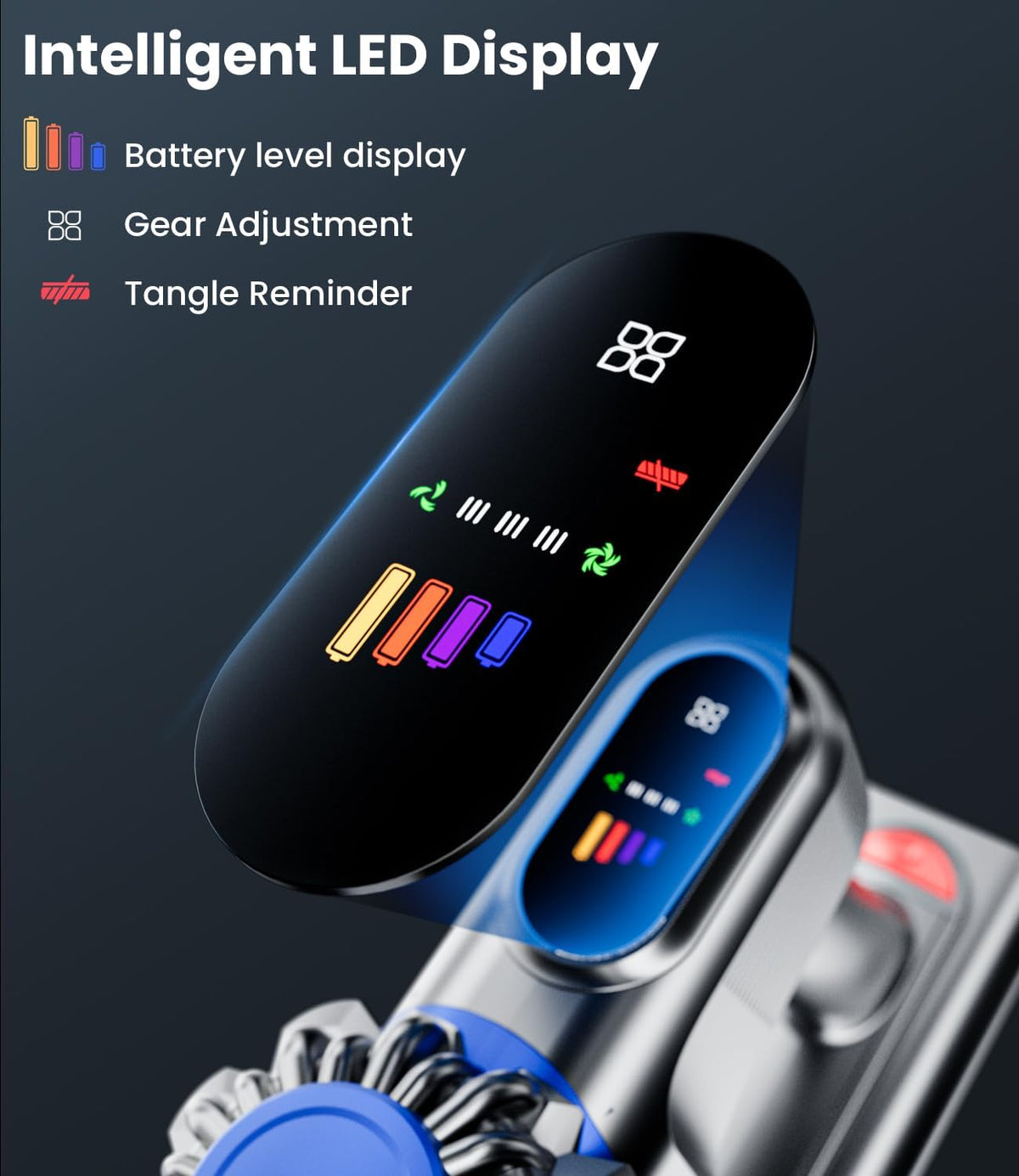 Powerful Cordless Vacuum With LED Display encalife
