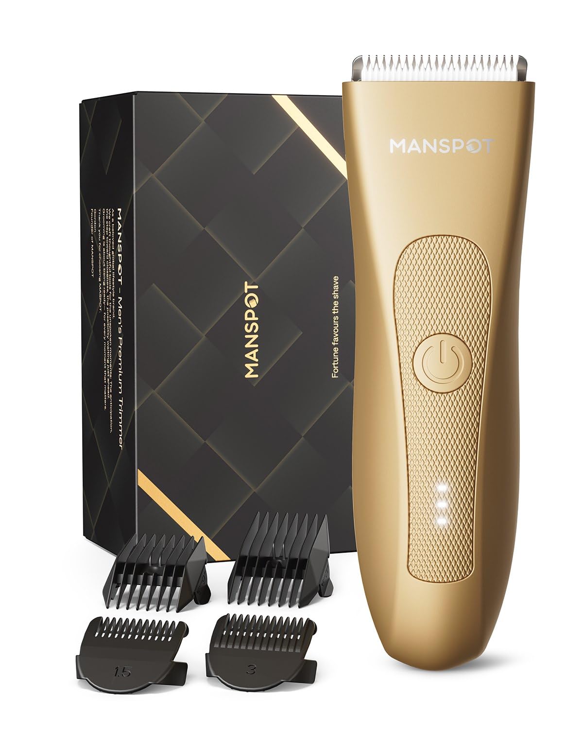 MANSPOT Waterproof Beard Trimmer Body Grooming Kit encalife