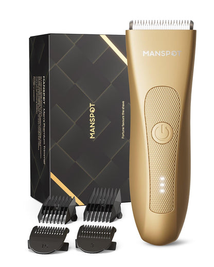 MANSPOT Waterproof Beard Trimmer Body Grooming Kit encalife