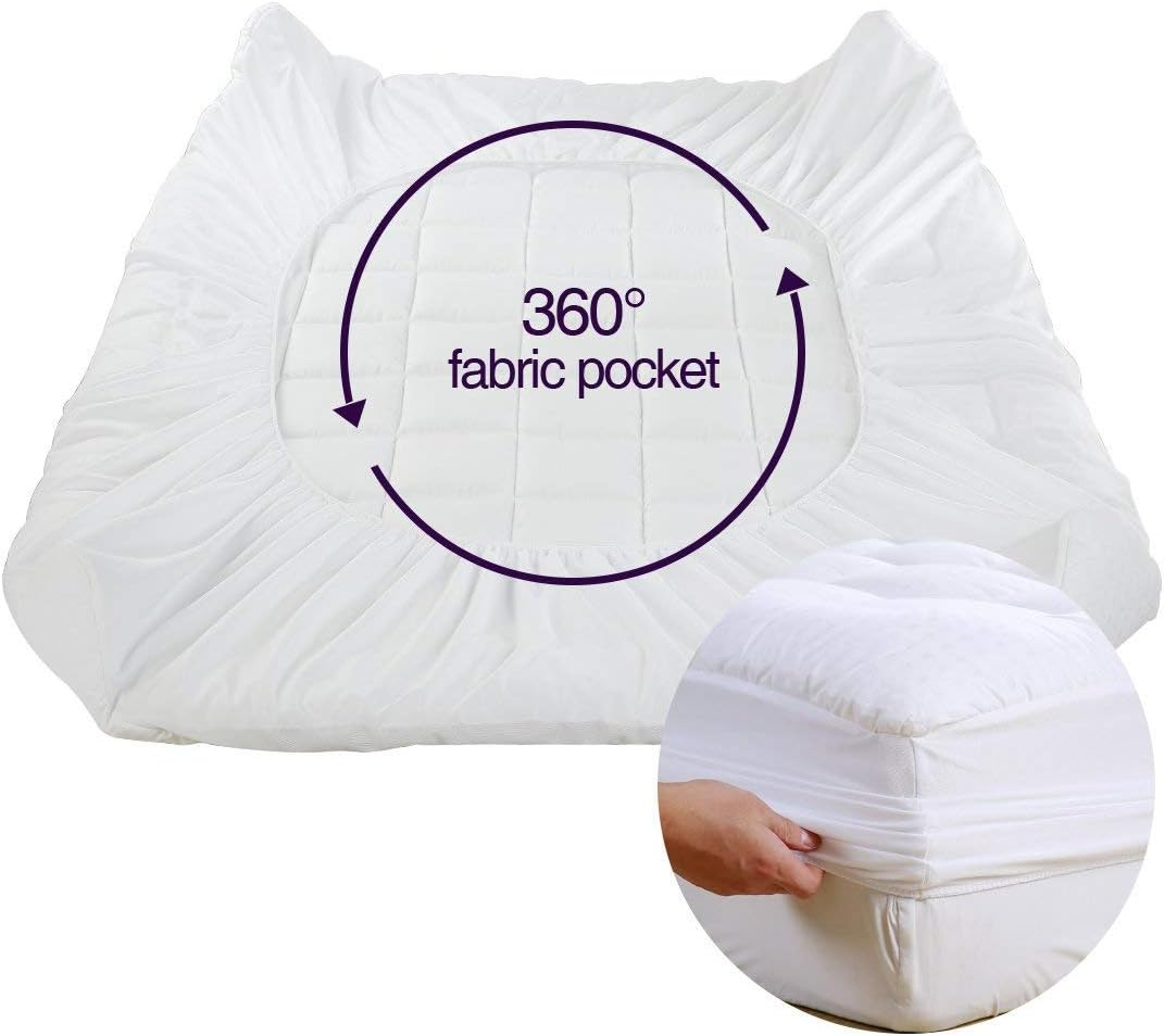 Cooling Cotton Mattress Pad for Softer Sleep encalife