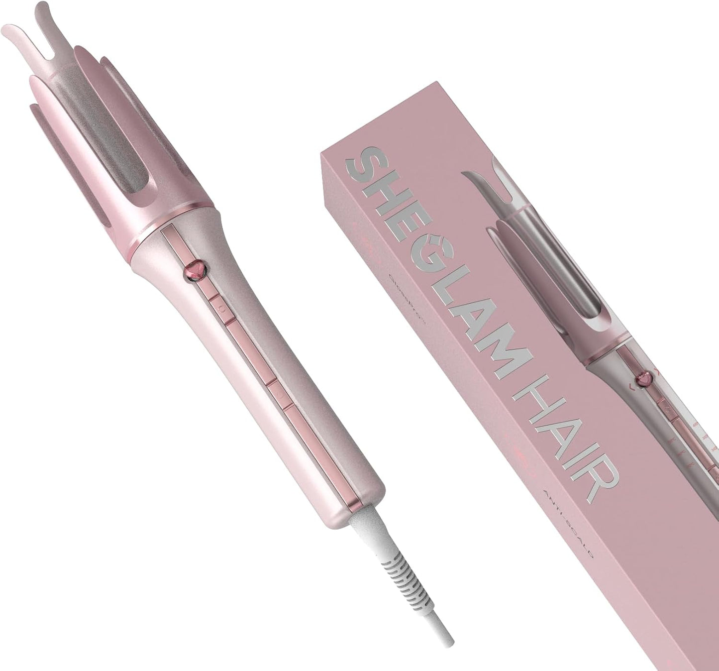 Pink Automatic Curling Iron | SHEGLAM Gift Hair Curler encalife