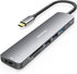 Portable USB C multiport adapter with HDMI and card reader