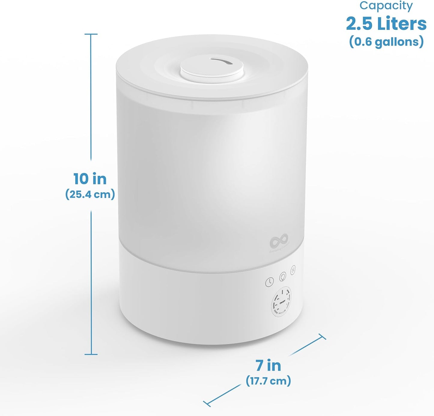 Top Fill Humidifier | 2.5L | LED Night Light encalife