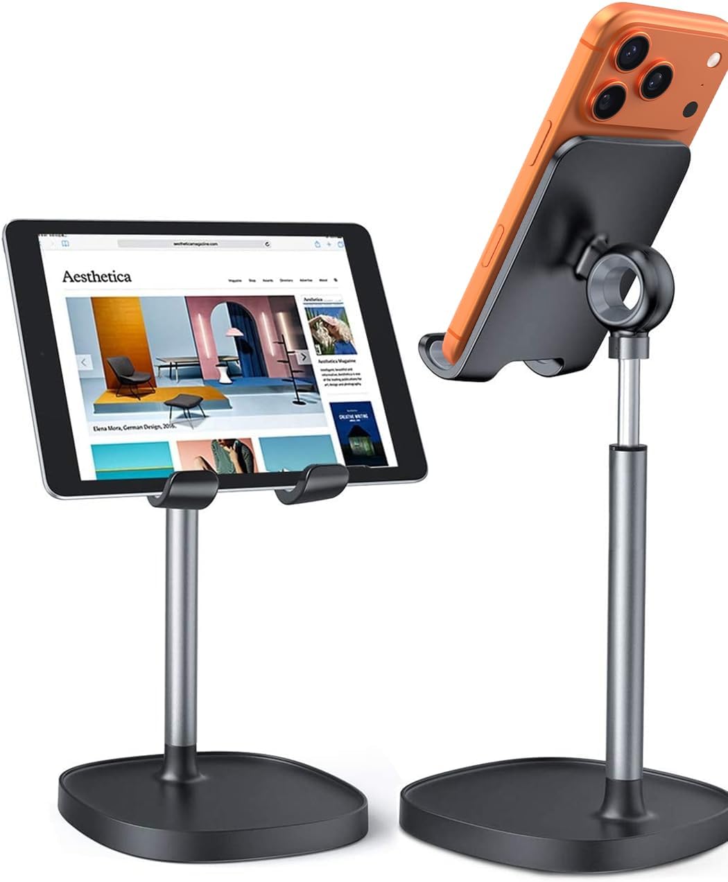 Mobile Stand Adjustable Height Desk Phone Holder Cradle encalife