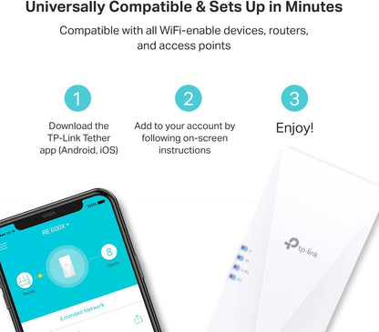 TP-Link AX1800 WiFi 6 I Extender RE600X encalife