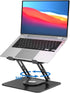 EncaLife 360 rotating laptop stand adjustable ergonomic foldable laptop riser for desk and office workspace