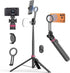 69-inch magnetic phone tripod with rechargeable wireless remote