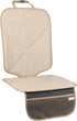 Protected back seat with child car seat and organizer pockets