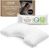 Side sleeper shoulder cut out pillow with adjustable memory foam support