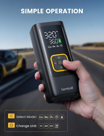Cordless Tire Inflator For Fast Roadside Repairs encalife