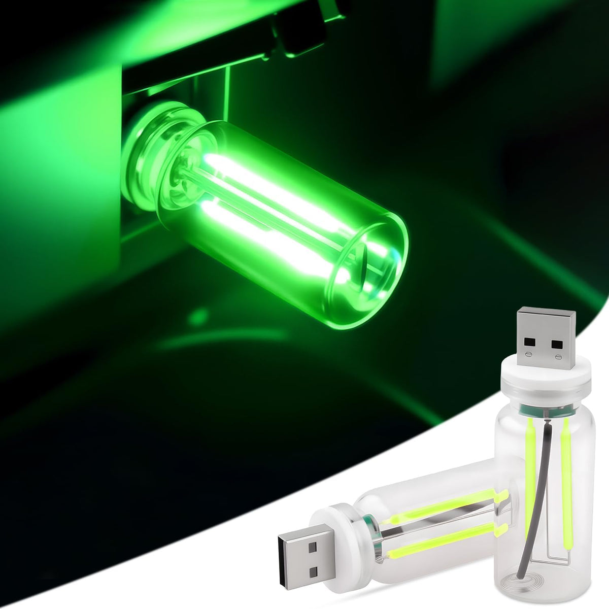 2-Pack Retro USB Car Ambient Lights encalife