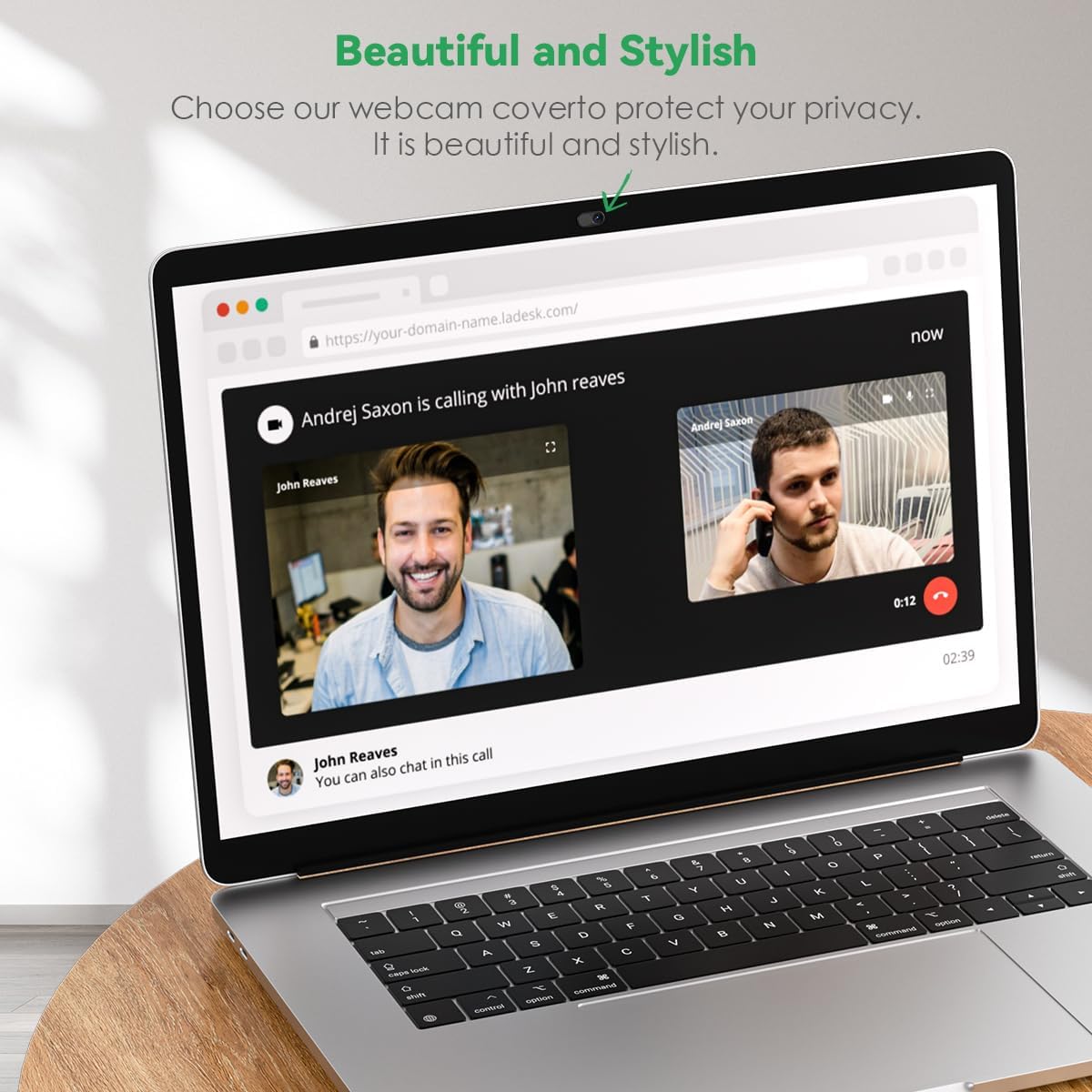 Ultra-Thin Metal Webcam Cover for Total Privacy encalife