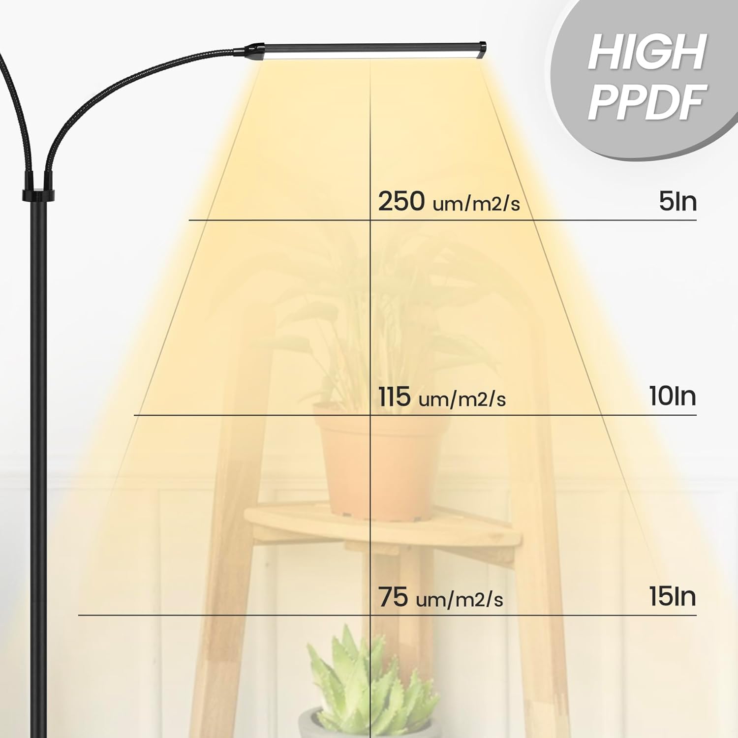 Grow Lights for Indoor Plants I Dual head LED encalife
