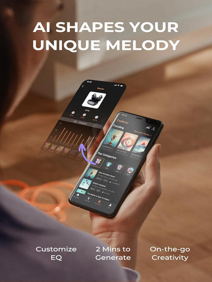 Open Ear Bluetooth Headphones with AI Music encalife