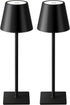 Two Cordless Rechargeable Table Lamps With Touch Dimming encalife
