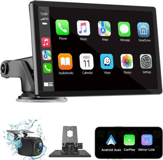 Carplay Screen showing Apple CarPlay and Android Auto touchscreen controls