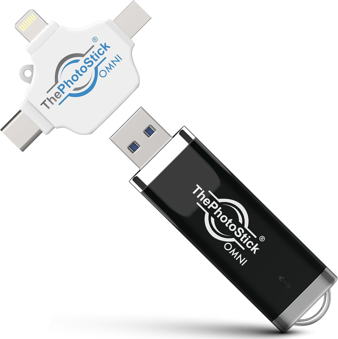 128GB photo backup flash drive for iPhone Android phones tablets Mac and PC