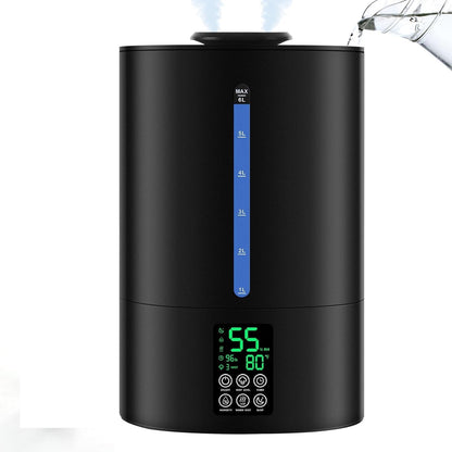 3.6L cool mist humidifier with aromatherapy diffuser, mood light, top-fill design, and ultra-quiet operation for bedrooms, nurseries, and home use.