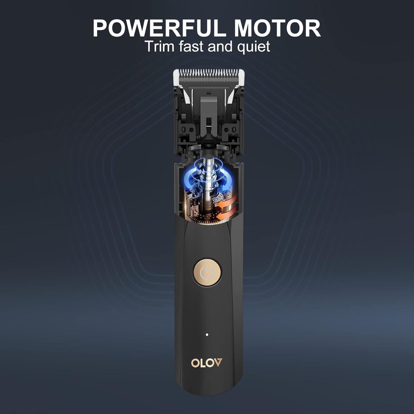 OLOV Waterproof Beard Trimmer Body Grooming Kit encalife