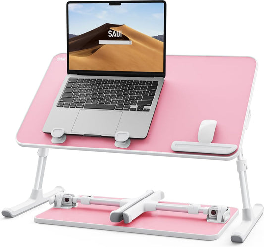 EncaLife portable laptop stand for bed adjustable foldable lap desk table for couch sofa and workspace