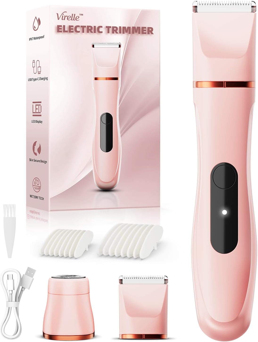 Painless Electric Razor Women Bikini Trimmer Shaver encalife