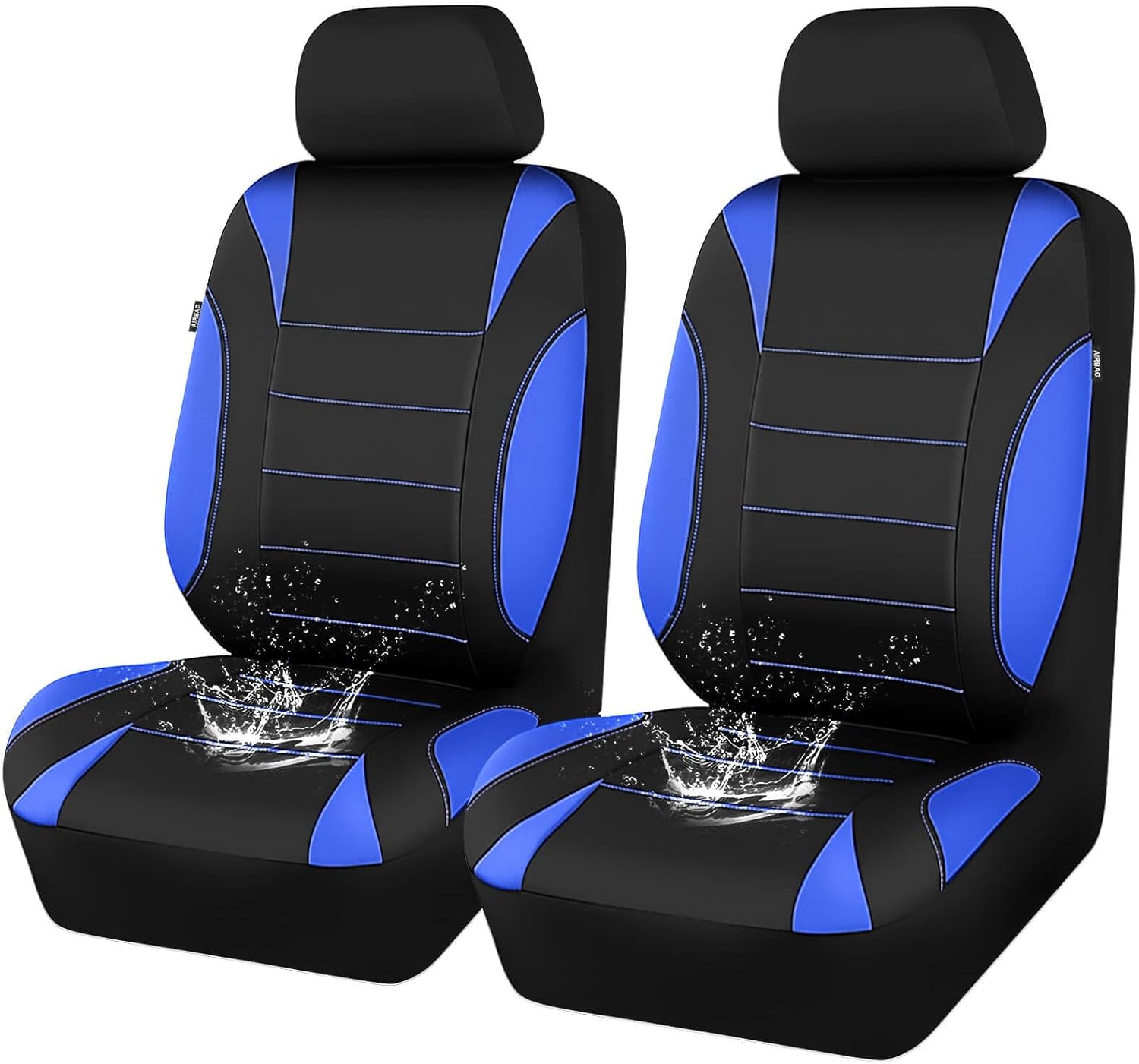 Waterproof Neoprene Front Car Seat Covers with Headrest encalife