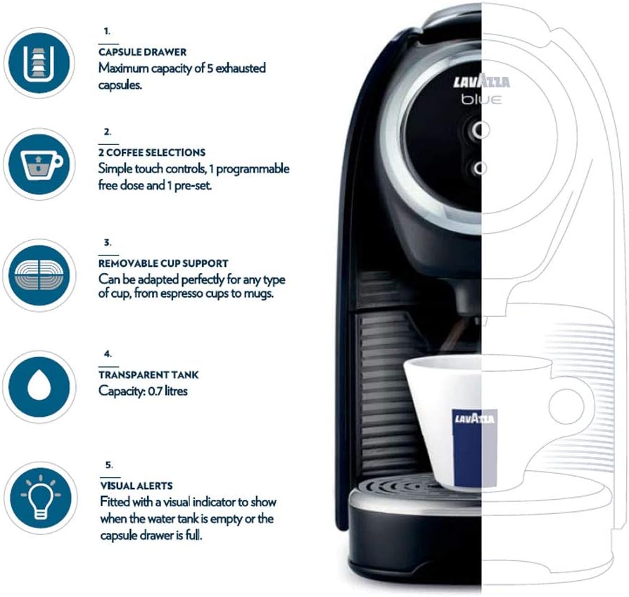 Compact Automatic Espresso Machine with Touch Controls encalife