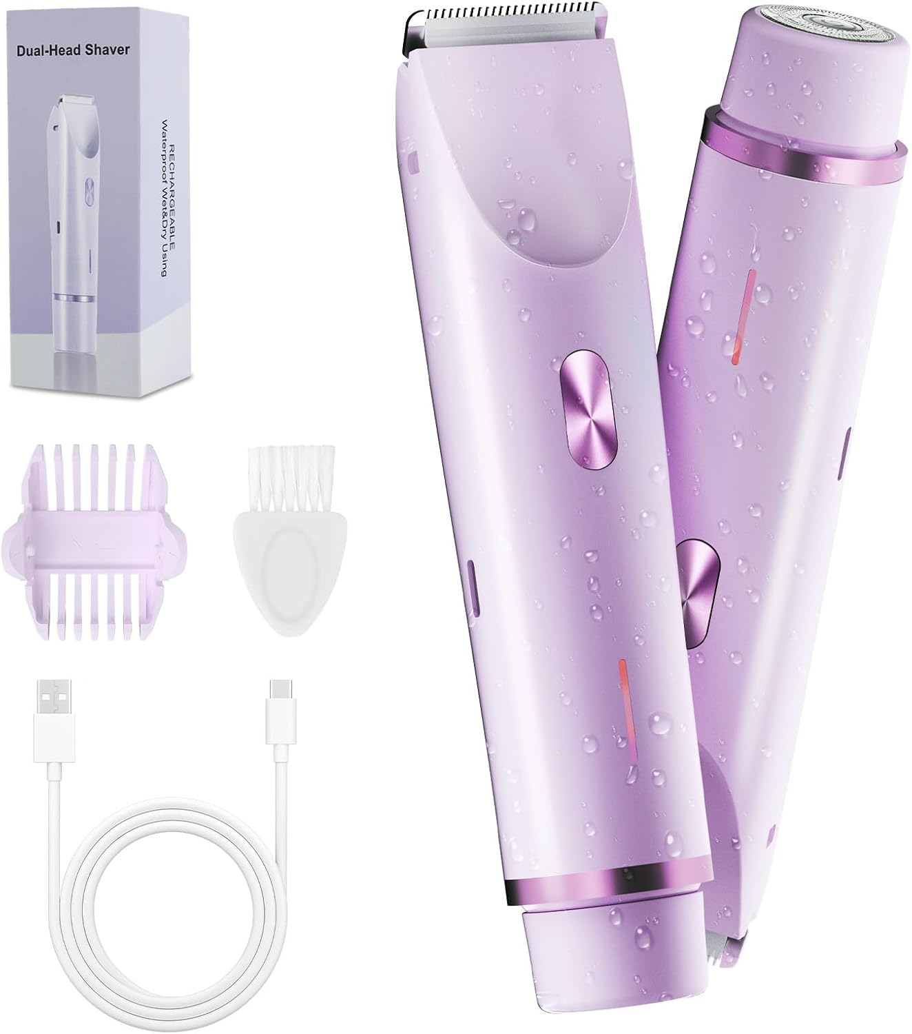 Dual Head Electric Razor Women Bikini Trimmer encalife
