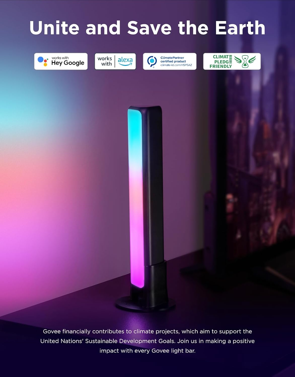 Smart RGB Lighting Bars for TV Gaming Setups encalife