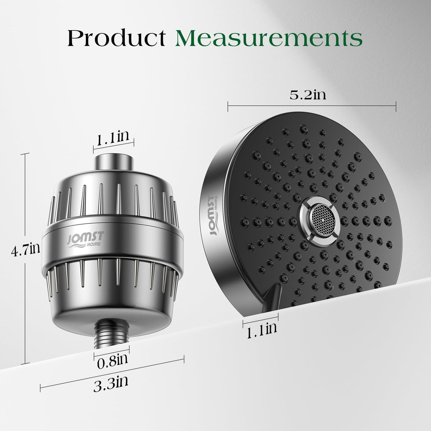 Filtered High Pressure I Shower Head encalife