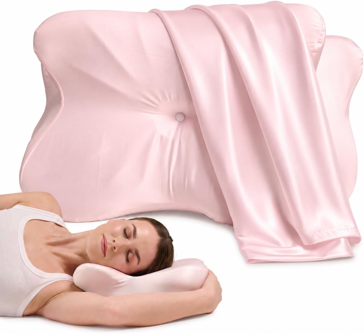 Cooling Memory Foam Pillow for Neck Support encalife