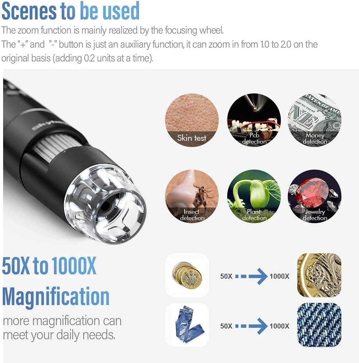 Wireless Digital Microscope For Smart Exploration Anywhere encalife