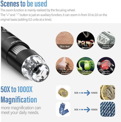 Wireless Digital Microscope For Smart Exploration Anywhere encalife